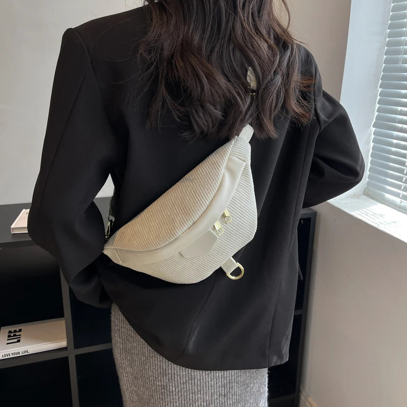 Sac bandoulière velours