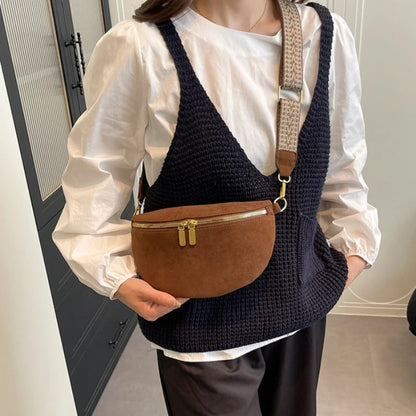 Sac banane daim femme