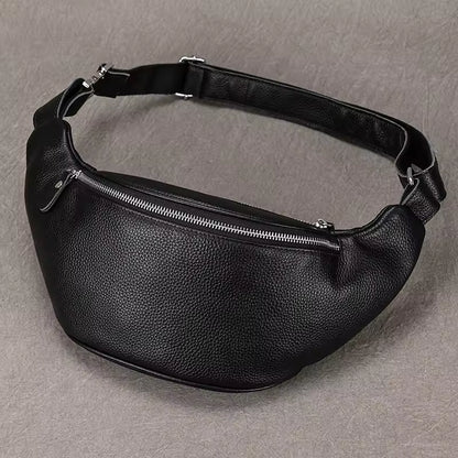Sac banane cuir grainé