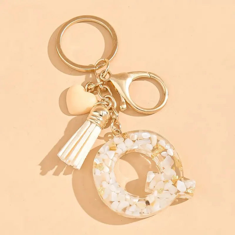 Porte clé avec lettre alphabet