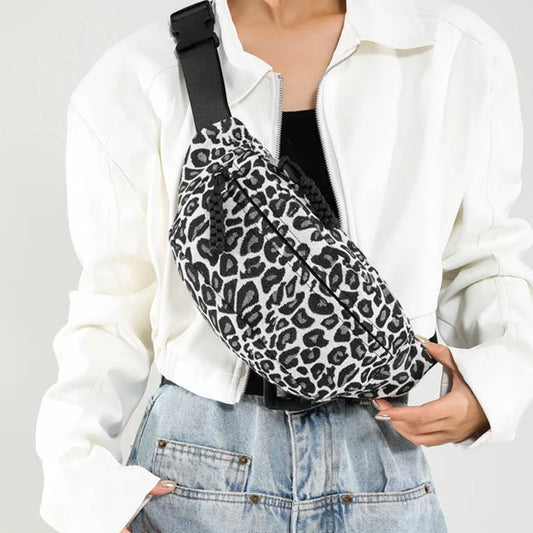Sac banane léopard femme