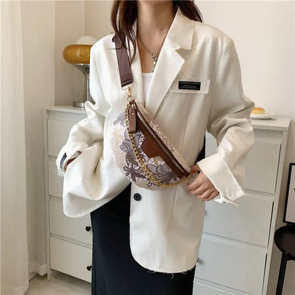 Sac banane fleuri