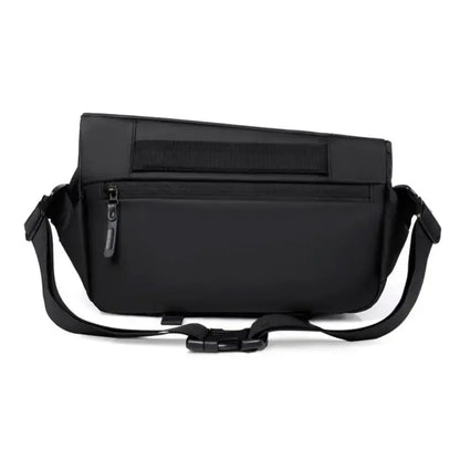 Sac bandoulière fonctionnel pour homme, sac messager imperméable avec boucle magnétique, grande capacité, sac de poitrine pour les trajets quotidiens et le cyclisme