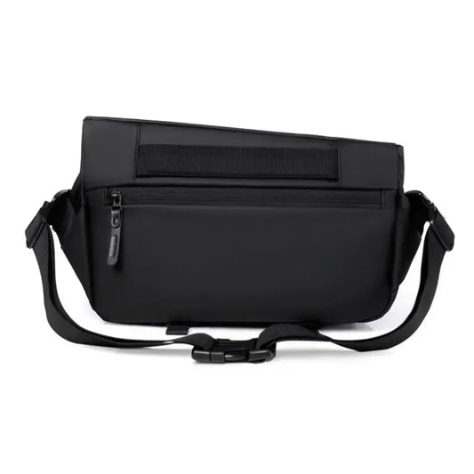 Sac bandoulière fonctionnel pour homme, sac messager imperméable avec boucle magnétique, grande capacité, sac de poitrine pour les trajets quotidiens et le cyclisme
