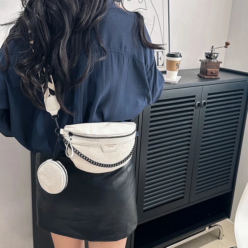 Sac banane femme fleuri