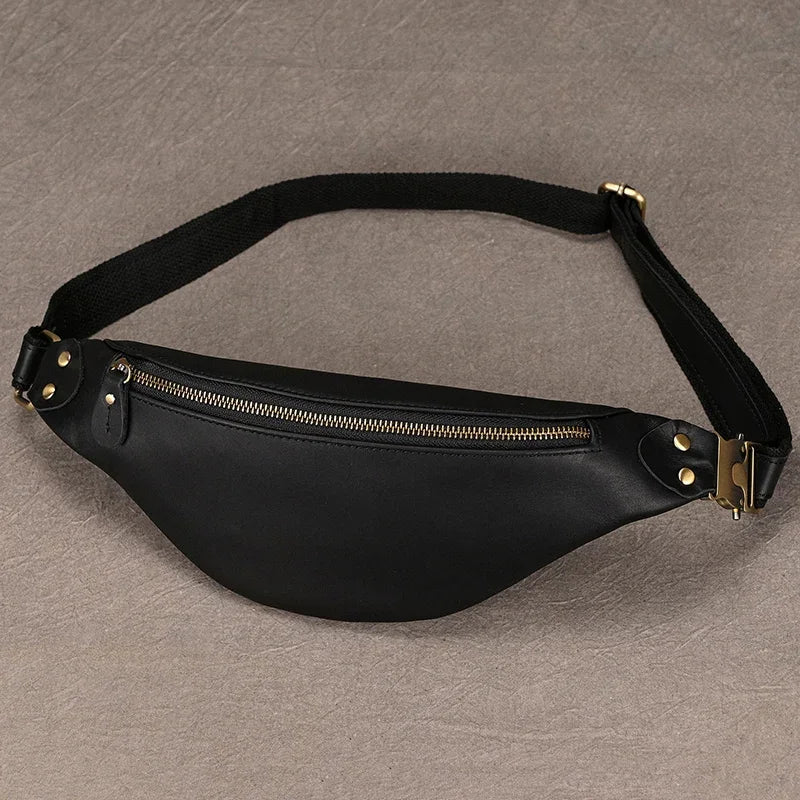 Sac banane pour homme en cuir