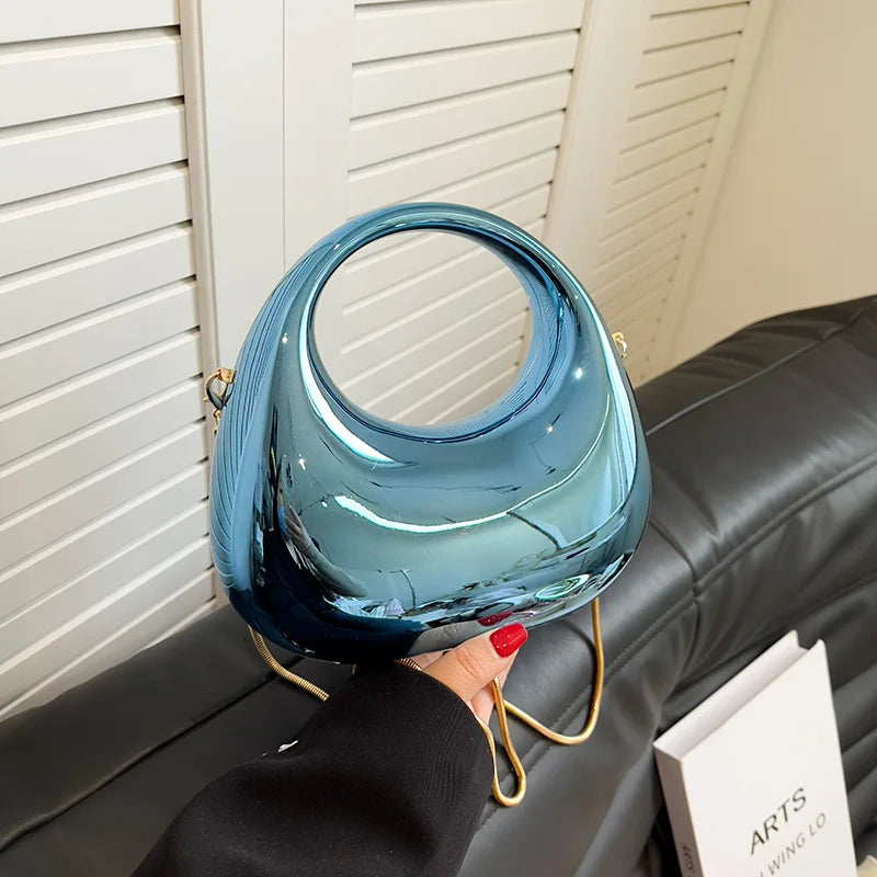 sac de luxe femme pochette soirée femme sac a main femme luxe MOODS-Pochettes de soirée dorées pour femmes, sacs à main et sacs à main de créateurs de luxe, sac de poignet à poignée ronde, fête de mariage, 2024