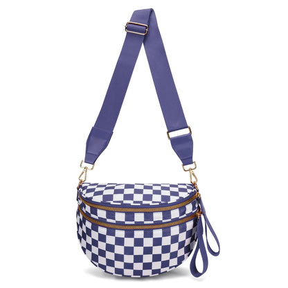 Sac banane carreaux