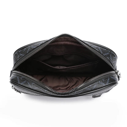 Sac pour hommes d'affaires de haute qualité en cuir PU souple Sac à main pour homme Sac à bandoulière multi-fonctionnel pochette pour hommes avec sangle de taille Sac
