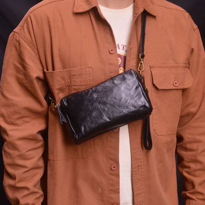 Gland TOO-Sac à bandoulière à double usage pour homme, style rétro, sac pour téléphone portable, utilisation professionnelle, marche en plein air