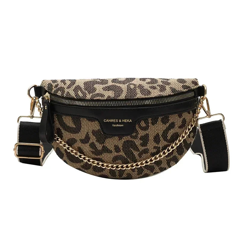 Sac bandoulière leopard femme