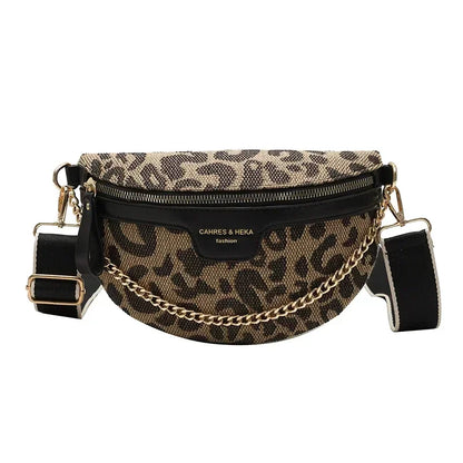 Sac bandoulière leopard femme