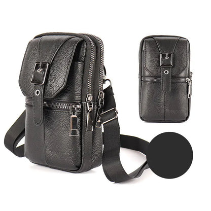 Pochette ceinture en cuir pour homme