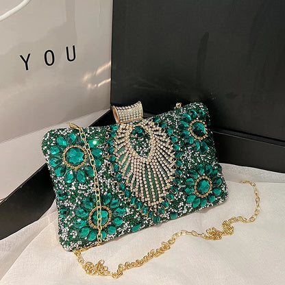 sac de luxe femme pochette soirée femme sac de soirée pour femme Pochettes de soirée en biscuits étincelants pour femmes, sac à bandoulière QueParty Gemstone, sacs à main de créateur, luxe, mariage, Rh, 2024