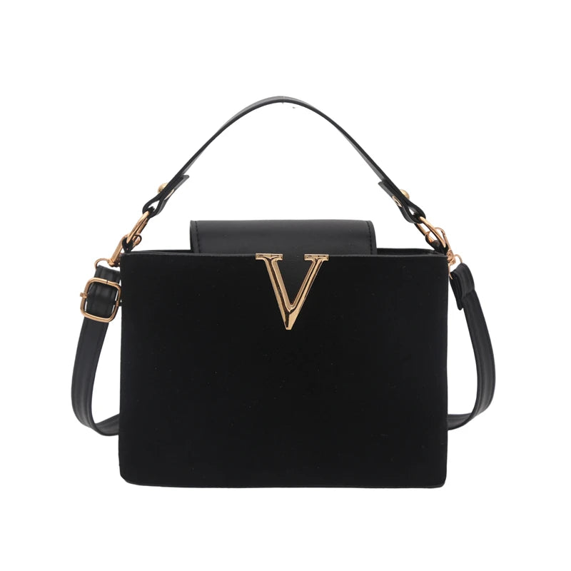 Mini sac en daim à la mode pour femmes, sac fourre-tout en fausse daim, sac à main décoratif avec boucle de verrouillage, sacs à bandoulière