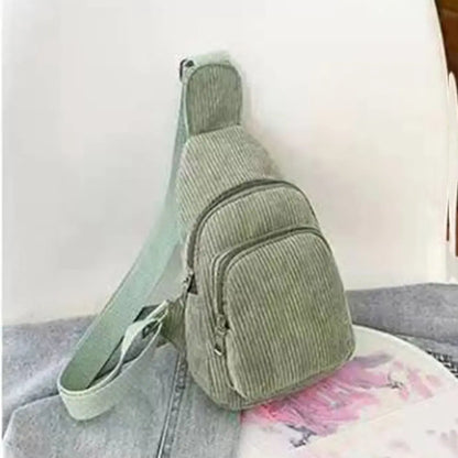Sac bandoulière velours côtelé