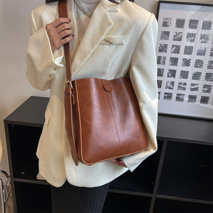 sac a mains femme sac luxe célèbre marque sac de cours MOODS-Ensemble de Sacs Fourre-Tout Rétro pour Femme, Large Sangle, Cuir PU Souple, Sacs à Bandoulière avec Petit Sac à Main, Shopping de Grande Capacité