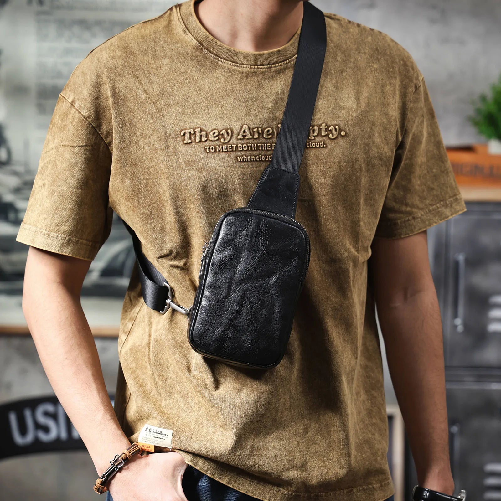Petit sac homme bandoulière