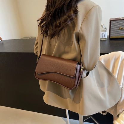 sac de luxe femme sacs bandoulière sac de luxe femme haute qualité MOODS formes irrégulières sacs à bandoulière pour femmes rouge litchi motif rabat sac à bandoulière décontracté rue Simple mode cartables 2025