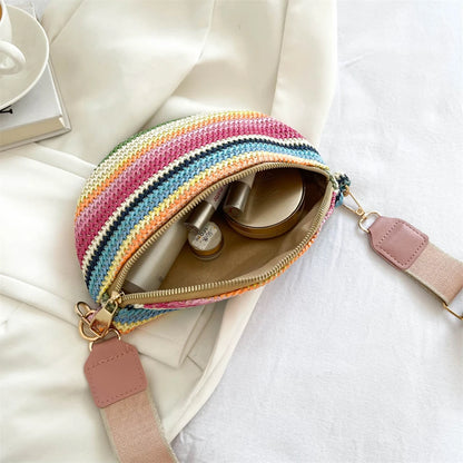 Sac banane en paille