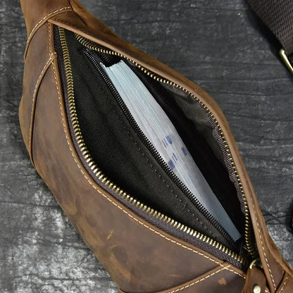 Sac banane ceinture homme cuir