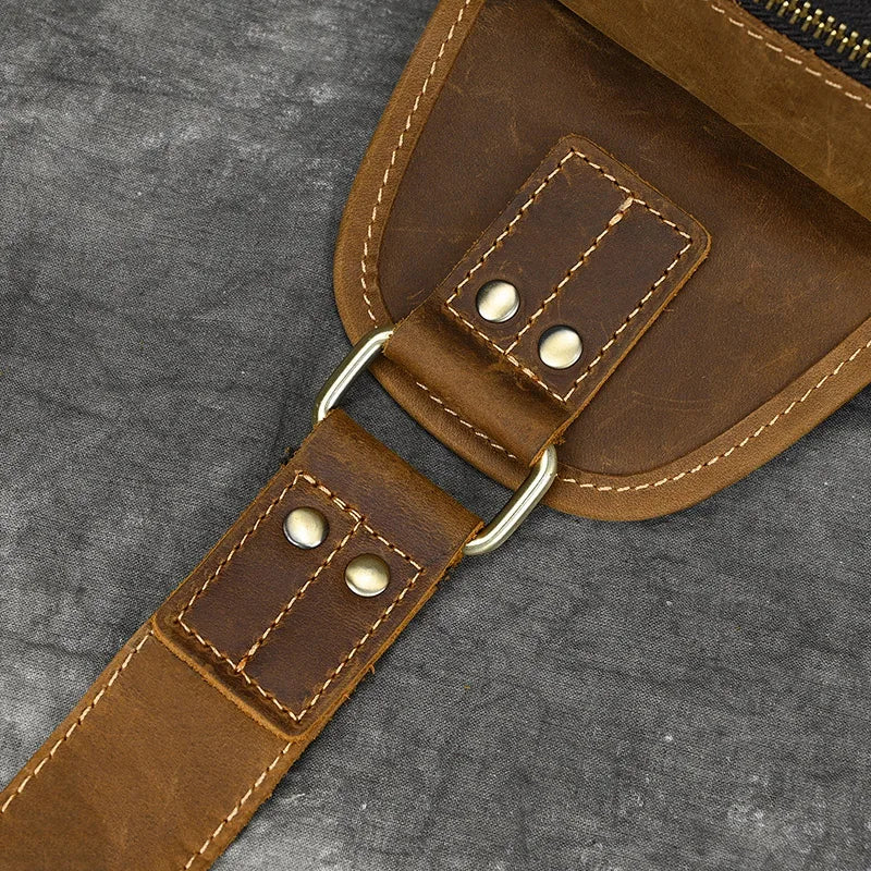 Sac banane homme en cuir