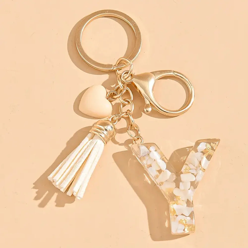 Porte clé avec lettre alphabet