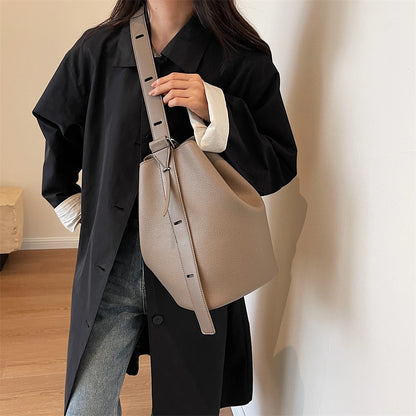 sac de luxe femme sac a maîn femme sacs seau sacs épaule MOODS-Ensembles de sacs rétro initiés pour femmes, fourre-tout 2 en 1, grande capacité, sac à bandoulière, sac à main design, document solide, E27, 2024