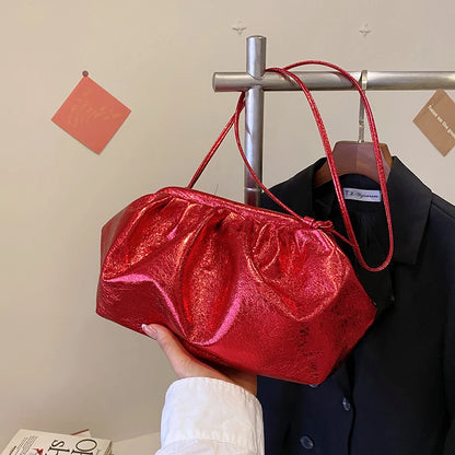 MOODS-Pochettes de soirée dorées pour femmes, sac à bandoulière, sac nuage, sacs à main de créateurs de luxe, fête de mariage, nouveau, 2024