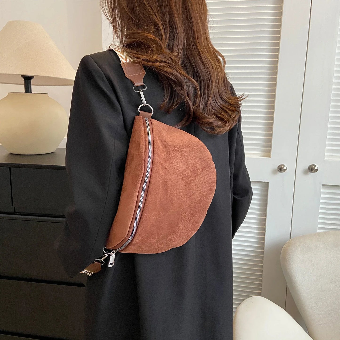 Sac banane en daim