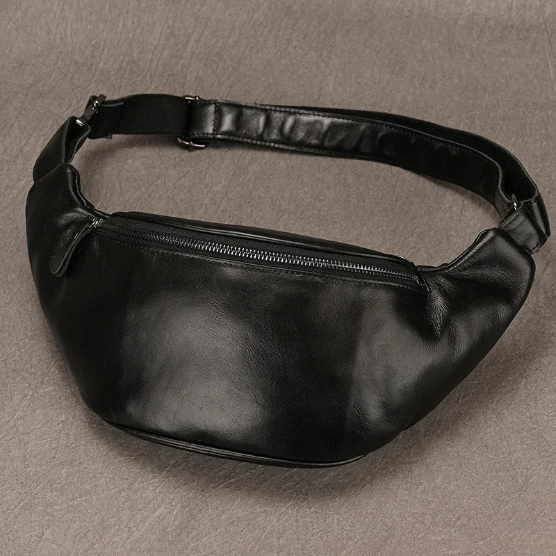 Sac banane en cuir pour homme