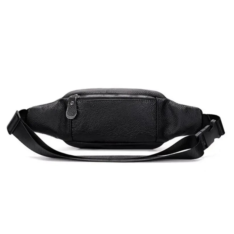 Sac banane cuir 2 poches avant