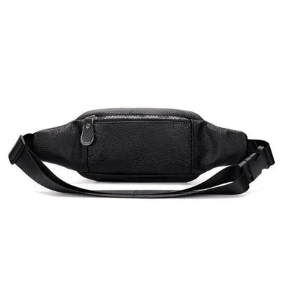 Sac banane cuir 2 poches avant