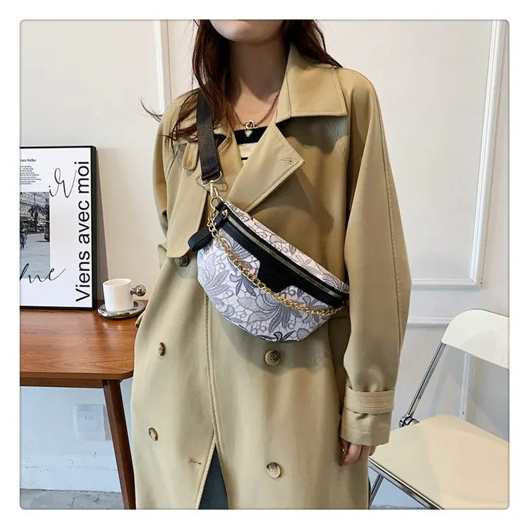 Sac banane fleuri