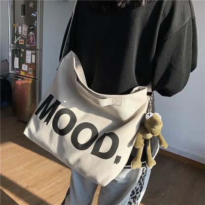 sac a main femme sac de cours grand sac à main femme sac bandouillere femme Sac fourre-tout en toile de qualité pour femmes, fourre-tout de grande capacité avec pendentif, sacoche à bandoulière