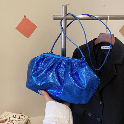 MOODS-Pochettes de soirée dorées pour femmes, sac à bandoulière, sac nuage, sacs à main de créateurs de luxe, fête de mariage, nouveau, 2024