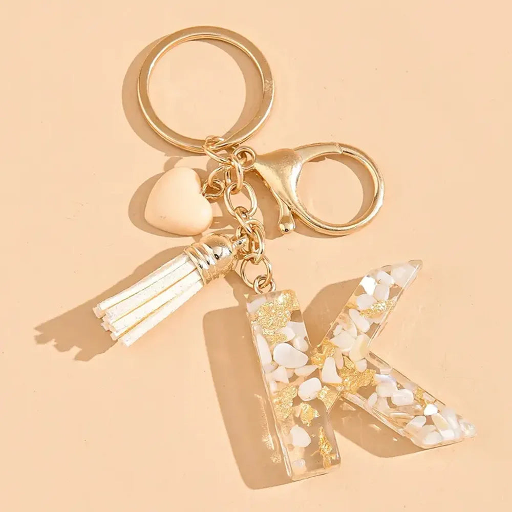 Porte clé avec lettre alphabet