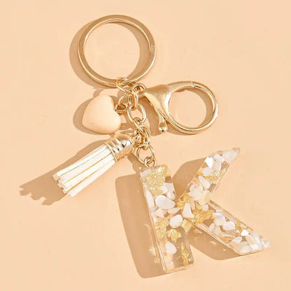 Porte clé avec lettre alphabet