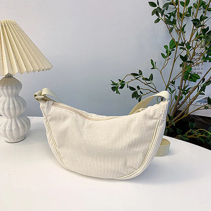 Sac demi-lune velours