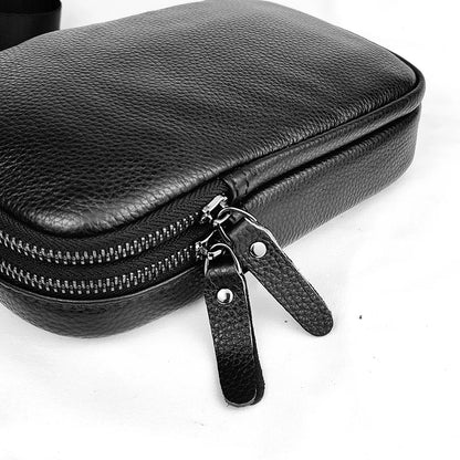 Sac banane noir cuir