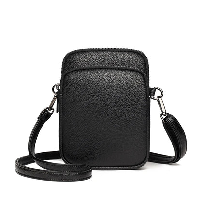 Nouveau 100% véritable peau de vache femmes en cuir sac de téléphone portable sacs à bandoulière pour femmes Sac concepteur Sac à bandoulière sacs de messager Sac