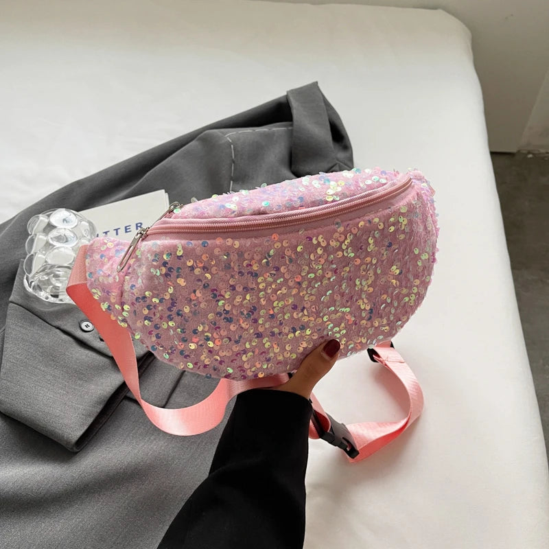 Sac banane sequin