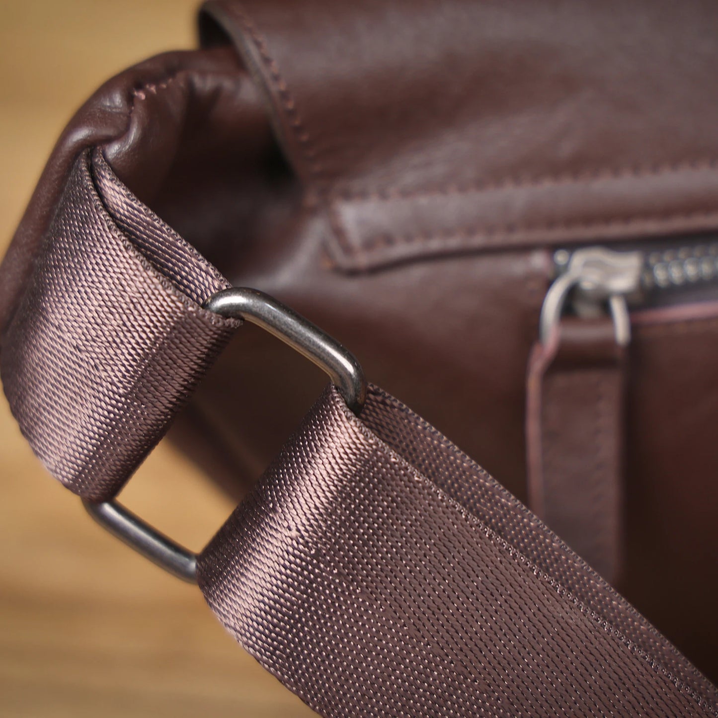 Sac banane cuir homme plat