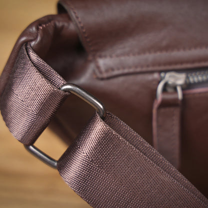 Sac banane cuir homme plat