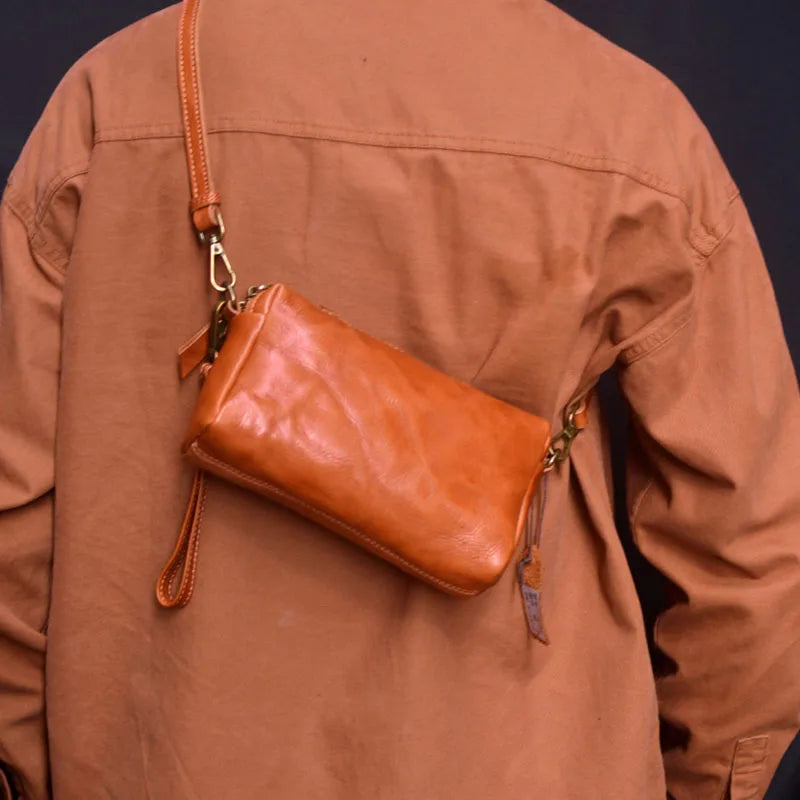 Gland TOO-Sac à bandoulière à double usage pour homme, style rétro, sac pour téléphone portable, utilisation professionnelle, marche en plein air