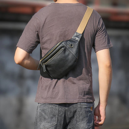 Sac banane vintage homme