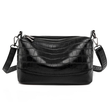 Sacs à main en cuir véritable pour femmes, sacs à bandoulière pour femmes, haute qualité, ouverture à trois couches, 100%