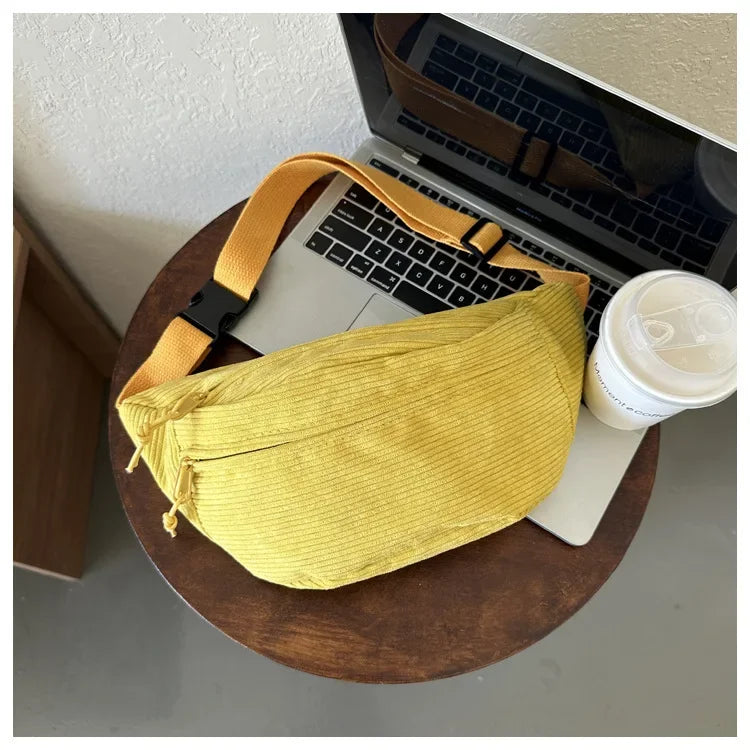 Banane velours côtelé femme
