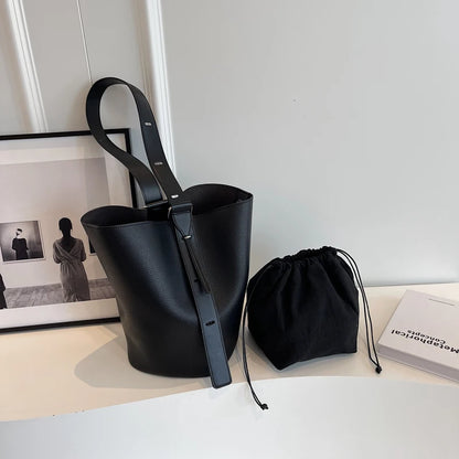 sac de luxe femme sac a maîn femme sacs seau sacs épaule MOODS-Ensembles de sacs rétro initiés pour femmes, fourre-tout 2 en 1, grande capacité, sac à bandoulière, sac à main design, document solide, E27, 2024