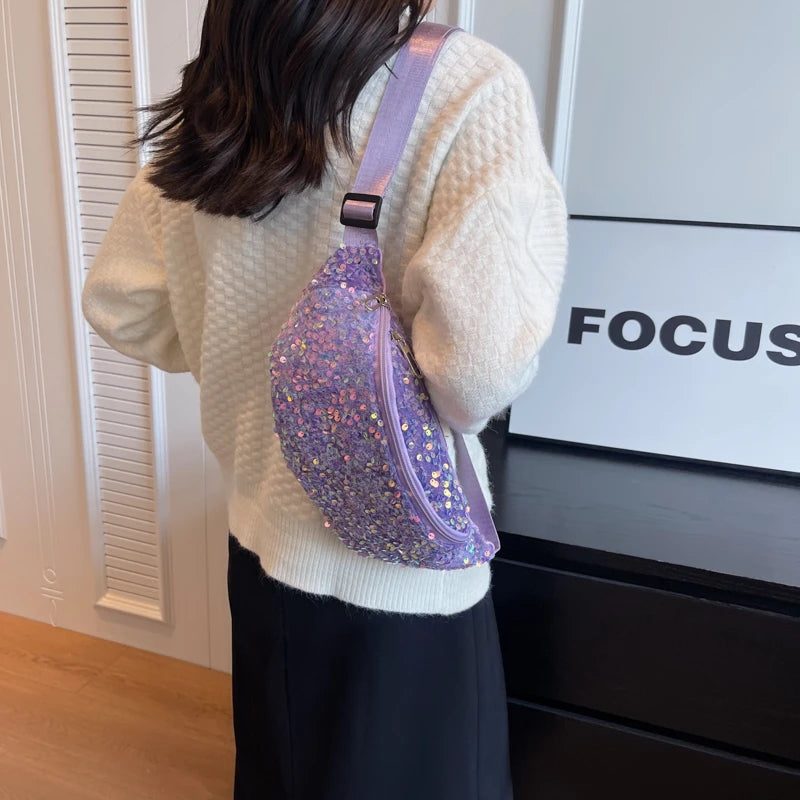 Sac banane sequin